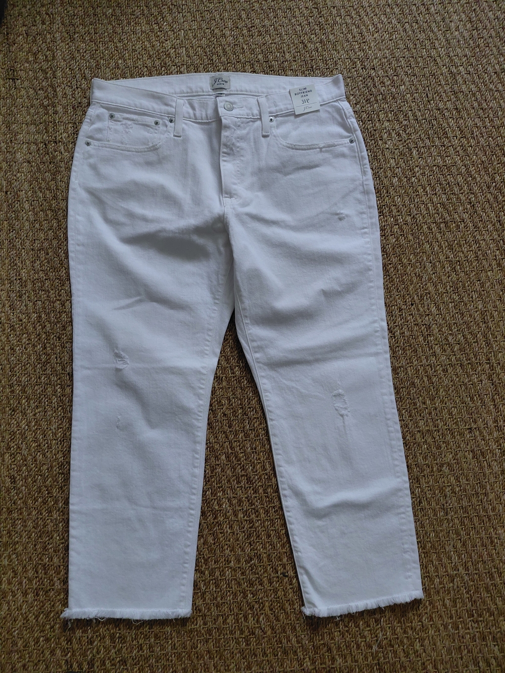 J. Crew Slim Boyfriend Jean in White